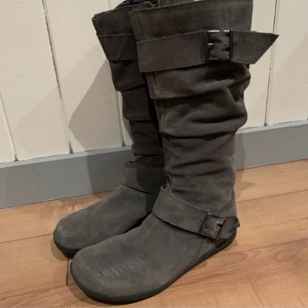 GH bass and co grey dress boots